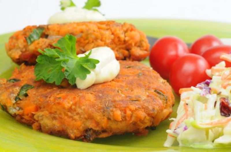 Salmon Carrot and Zucchini Patties